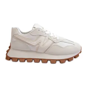 Baskets Chaussures De Sport Femme Blanc Kalelia blanche