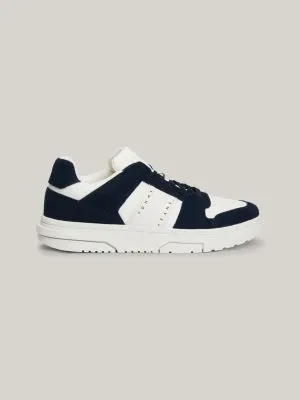 Baskets The Brooklyn en daim multitextures | Bleu | Tommy Hilfiger