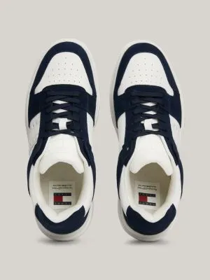 Baskets The Brooklyn en daim multitextures | Bleu | Tommy Hilfiger