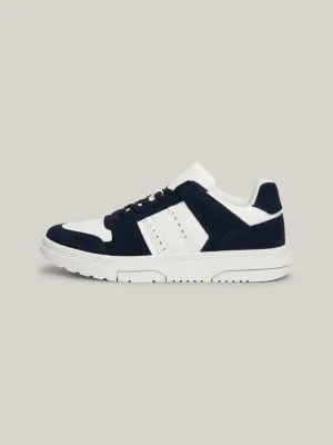 Baskets The Brooklyn en daim multitextures | Bleu | Tommy Hilfiger