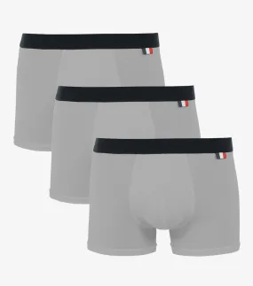 Boxer Homme Gris x3 - Pack Intemporels