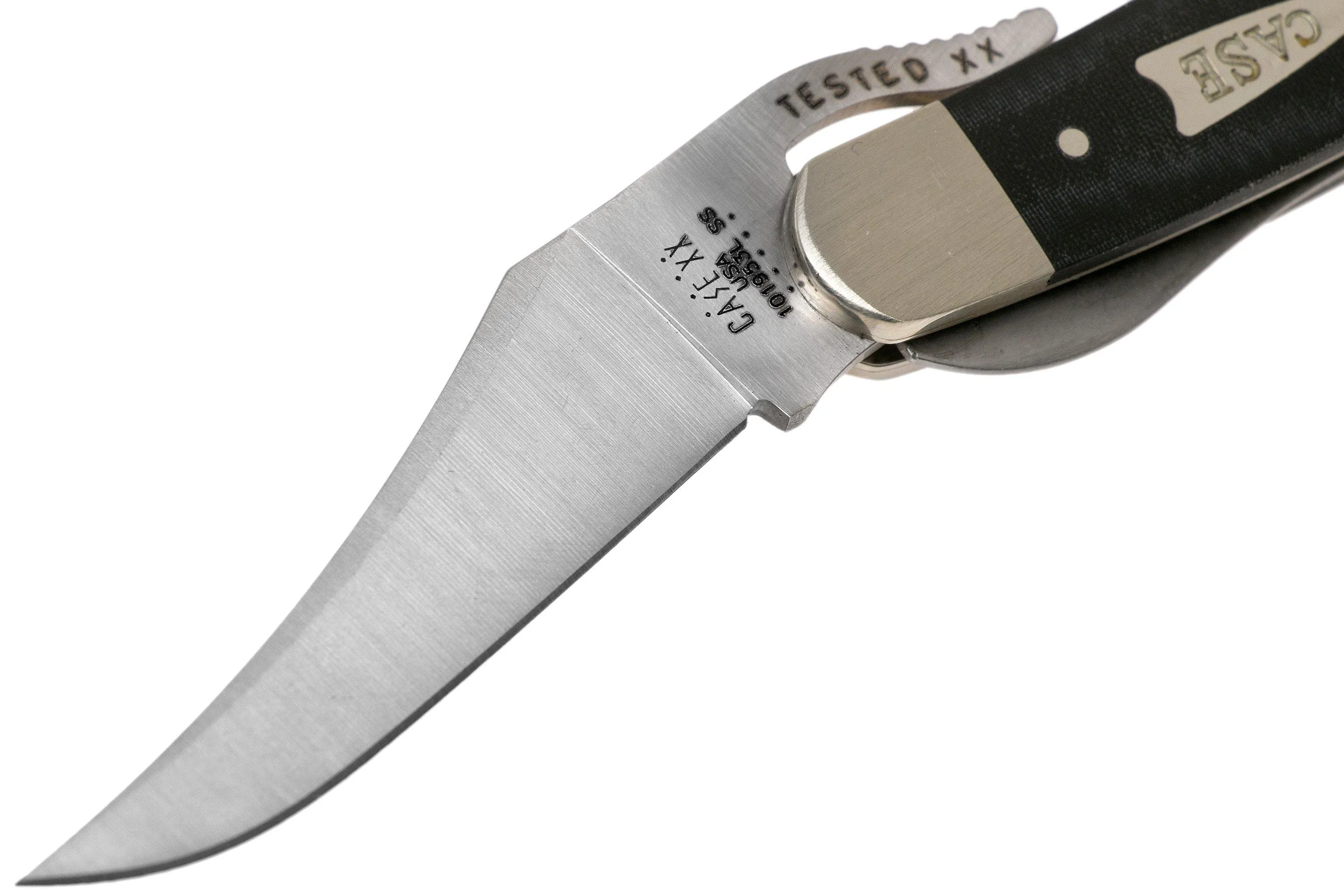 Case Russlock Smooth Black Micarta, 27734, 101953L SS couteau de poche