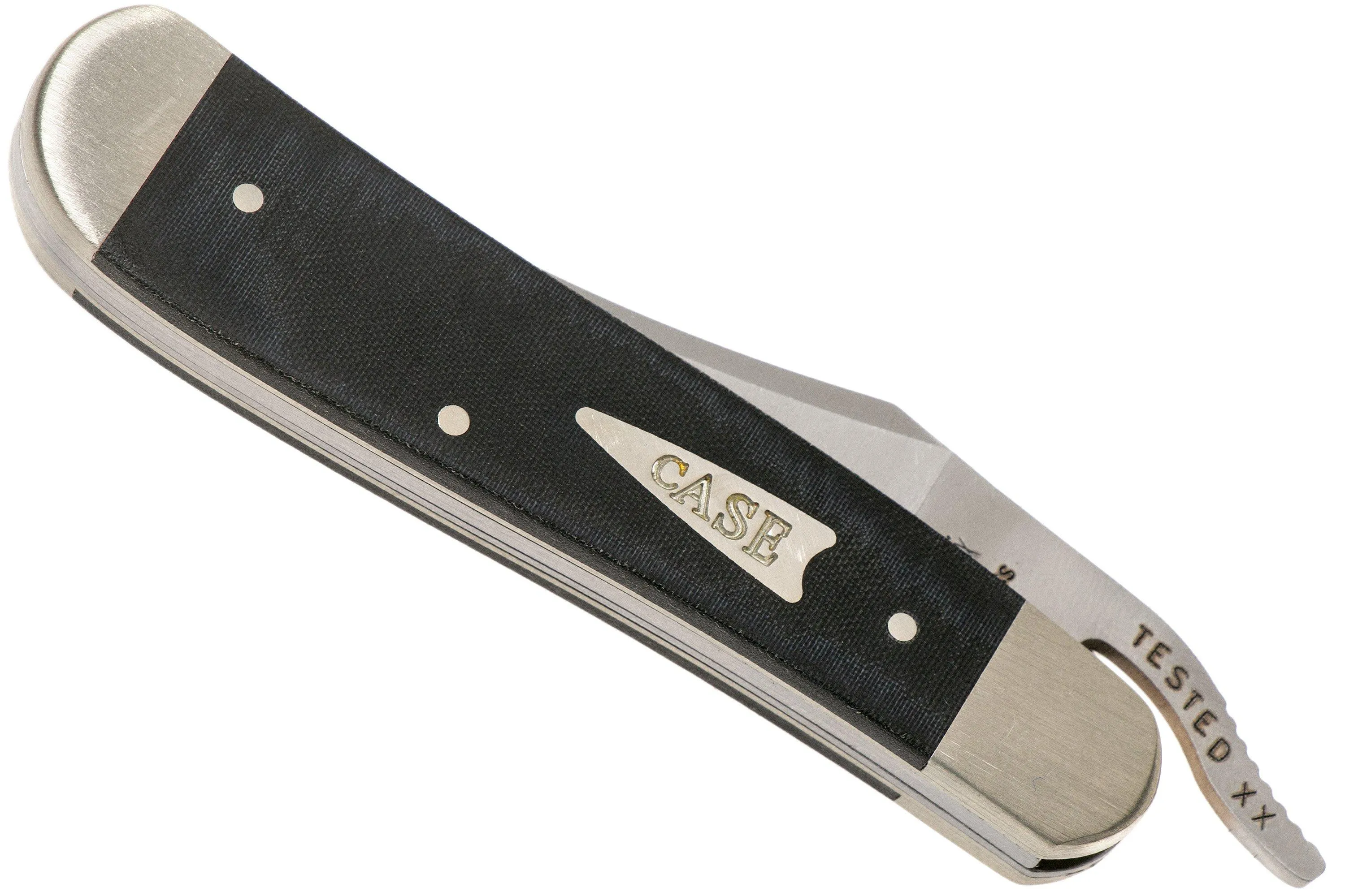 Case Russlock Smooth Black Micarta, 27734, 101953L SS couteau de poche