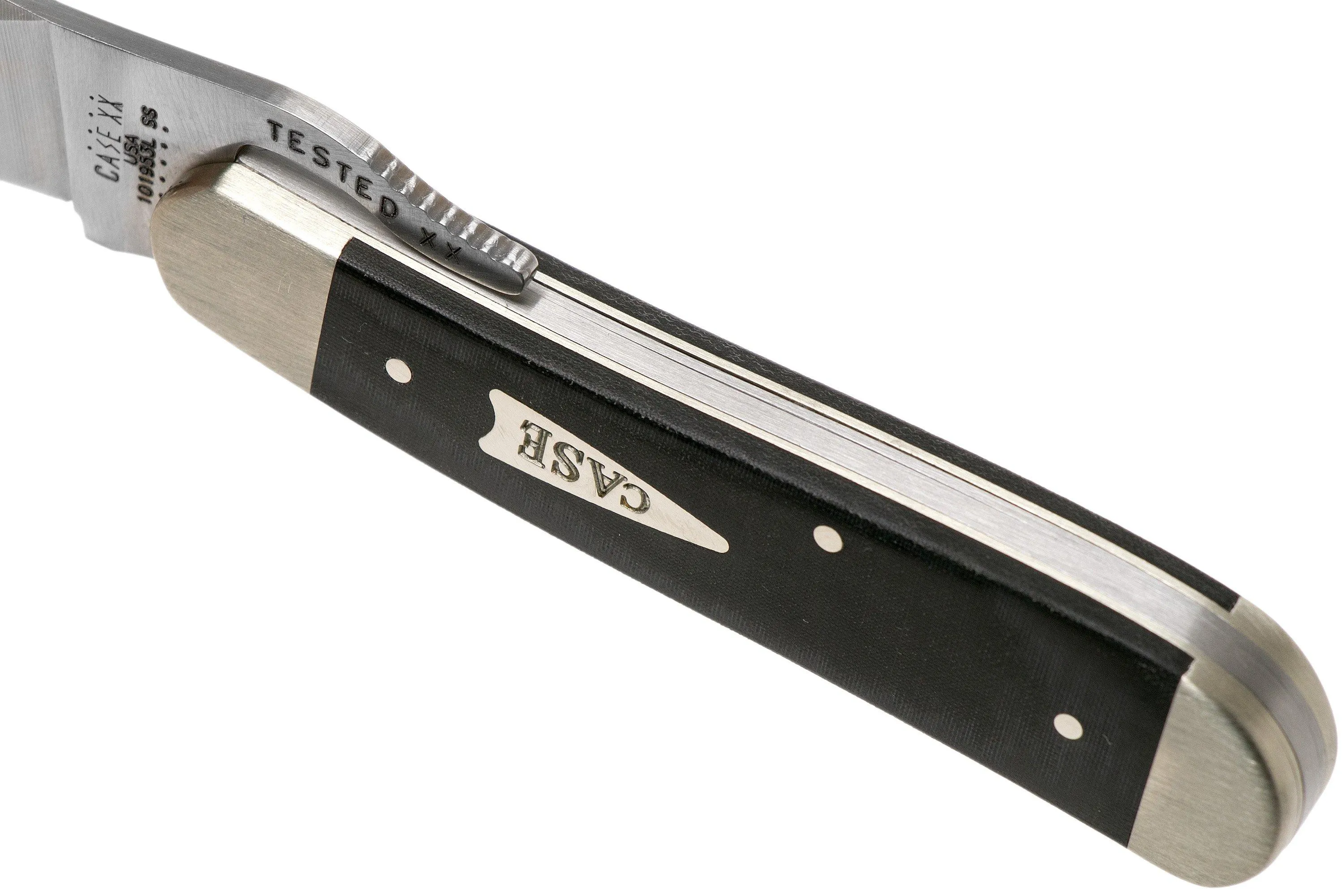 Case Russlock Smooth Black Micarta, 27734, 101953L SS couteau de poche