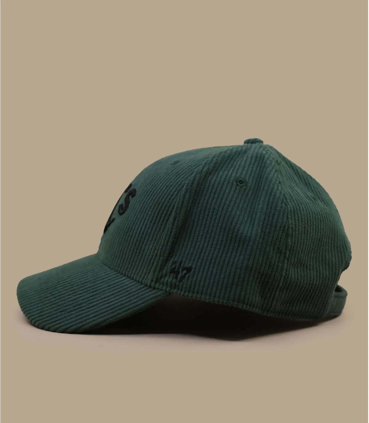 Casquette baseball Oakland athletic verte - Casquette MVP Thick Cord Athletics dark green 47 Brand : Headict