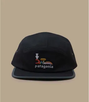 Casquette five panel noir eco-responsable - Casquette Graphic Maclure Lose It ink black Patagonia : Headict