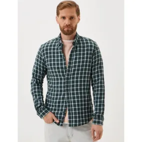 Chemise slim fit à carreaux vert homme - Blend | wimod