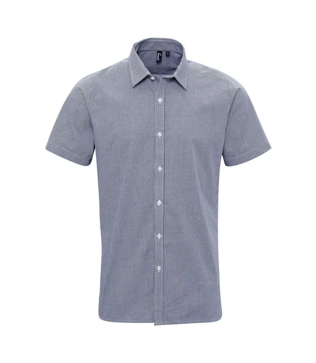 Chemise à carreaux manches courtes - Homme - PR221 - bleu marine