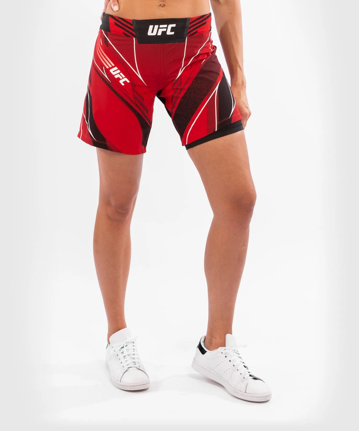 Fightshort Femme UFC Venum Authentic Fight Night - Coupe Longue - Rouge