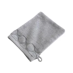 Gants de toilette gris CERCLE en coton-Gris  | 3 Suisses