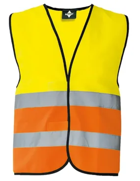 Gilet de sécurité - 2 bandes réfléchissantes - KX500-KXVW - jaune et orange fluo 