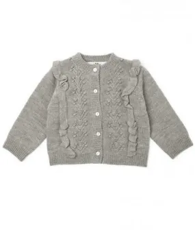 Gilet pour enfant en laine de mérinos Fiol - Gris