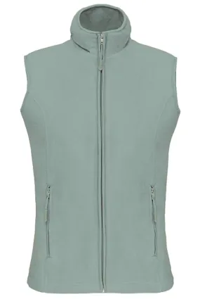 Gilet sans manches micro polaire femme - K906 - vert amande sage 