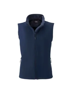 Gilet sans manches micropolaire softshell - JN1127 - bleu marine - Femme 