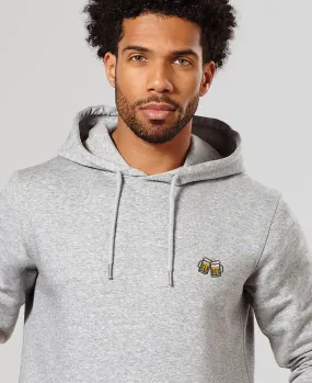 Hoodie homme Pintes de bière (brodé)