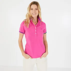 Polo en jersey uni rose