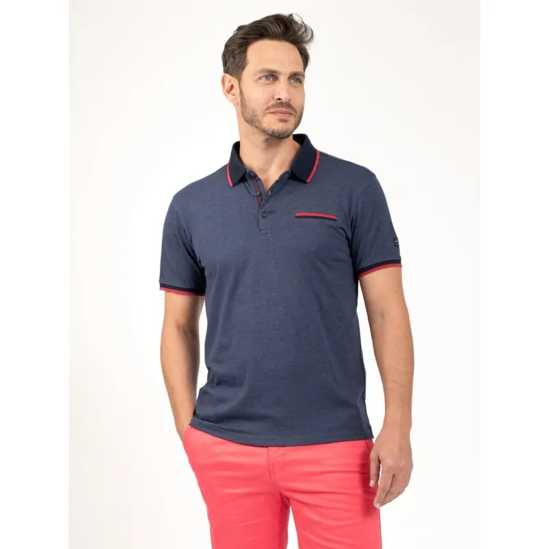 Polo uni logo bleu marine homme - Rossignol | wimod