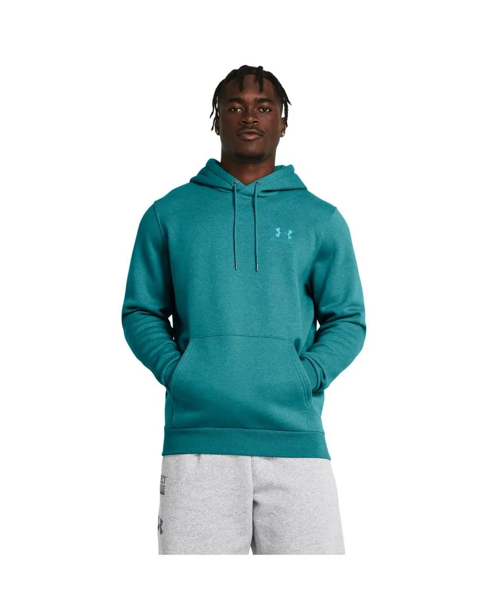 Sweat à capuche Homme UA ESSENTIAL FLEECE HOODIE Vert