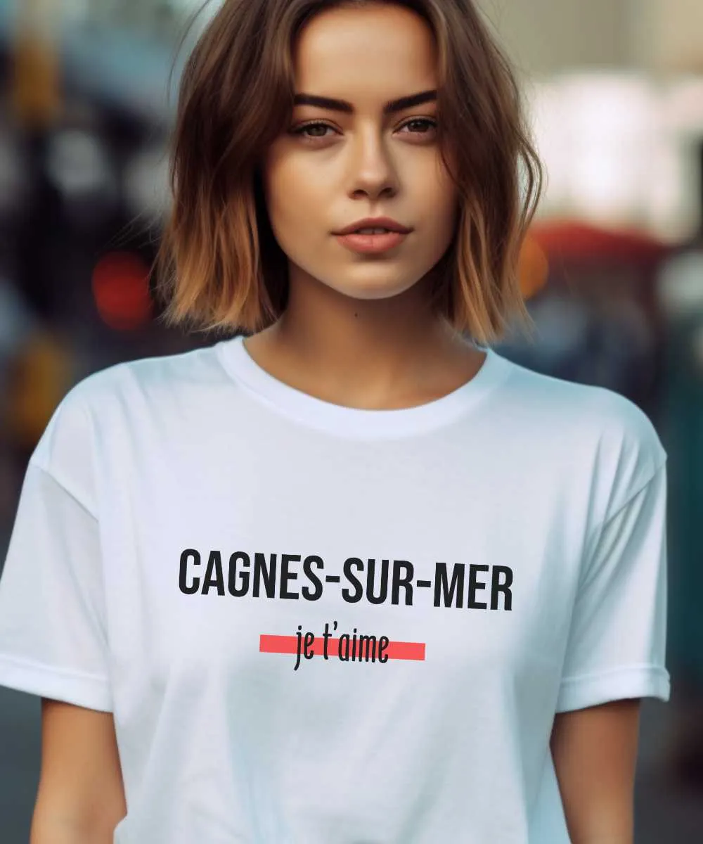 T-Shirt Cagnes-sur-Mer je t'aime