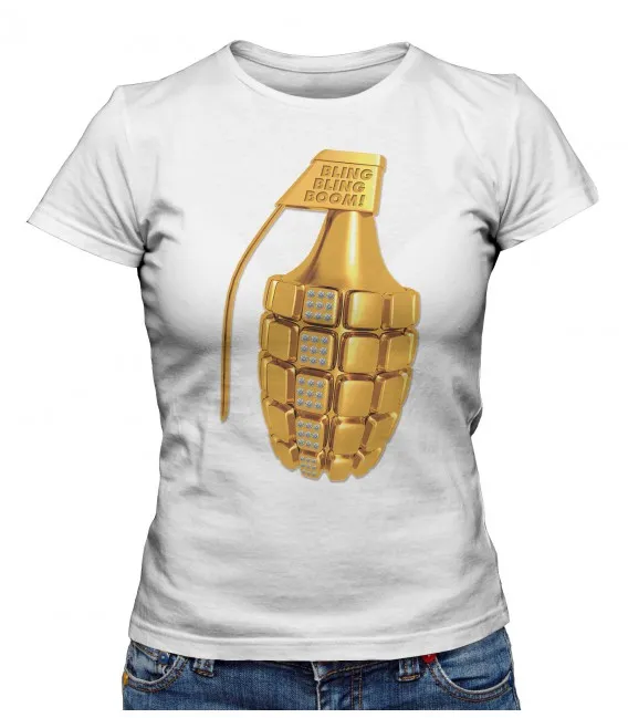 T-shirt Femme Bling Bling Boom