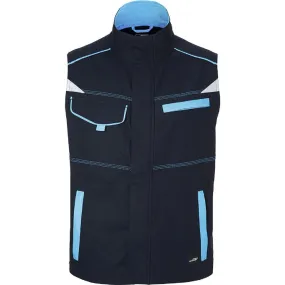 Veste gilet de travail sans manches - JN850 - bleu marine 