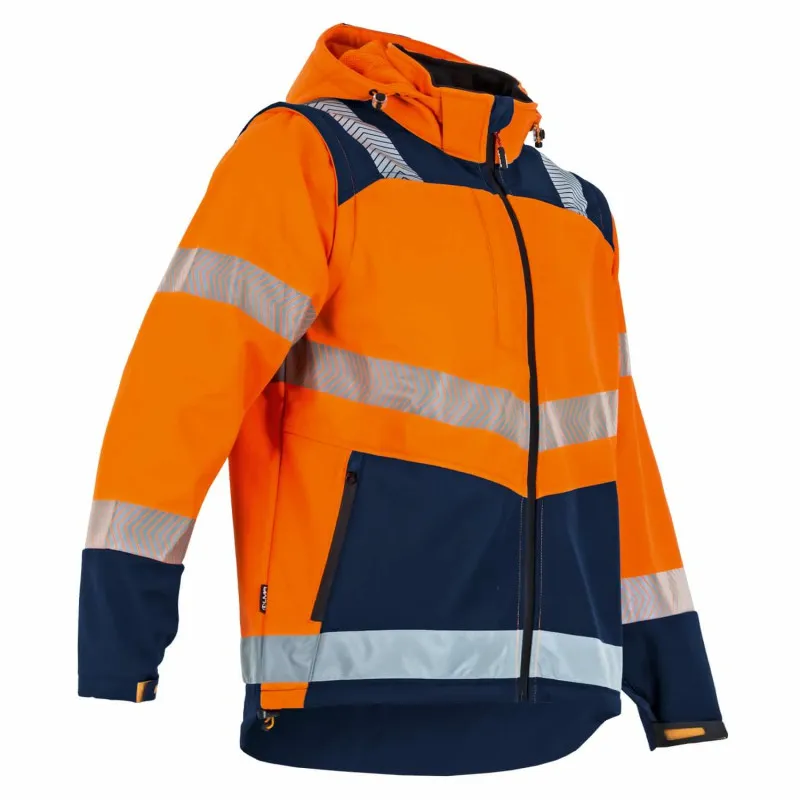 Veste softshell haute visibilité transformable en gilet | LMA Workwear