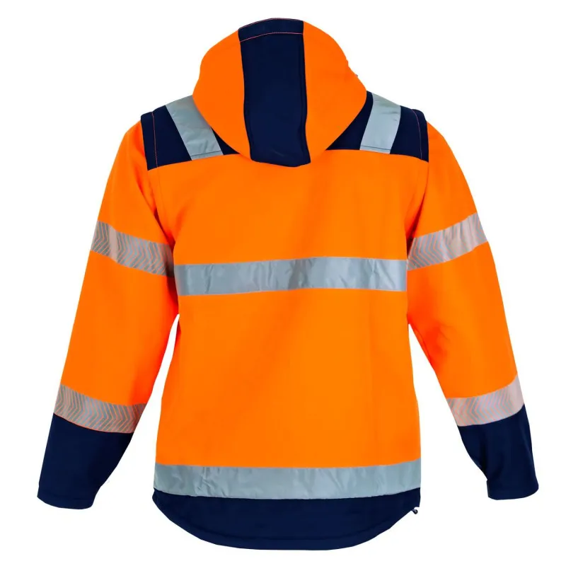 Veste softshell haute visibilité transformable en gilet | LMA Workwear